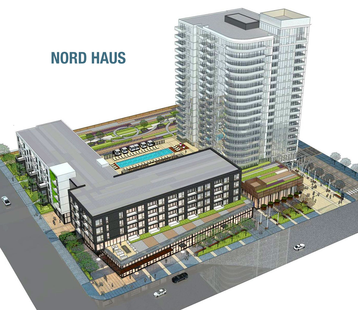 Nord Haus Apartments Overview Drawing.