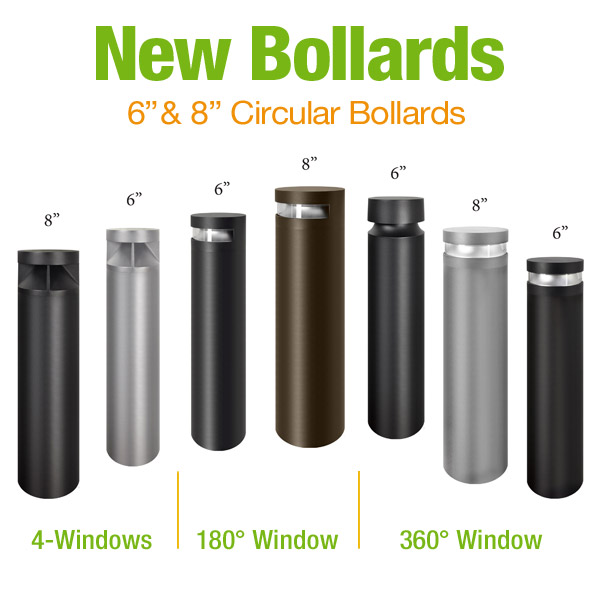 FC - New 6 and 8 inch Circular Bollards